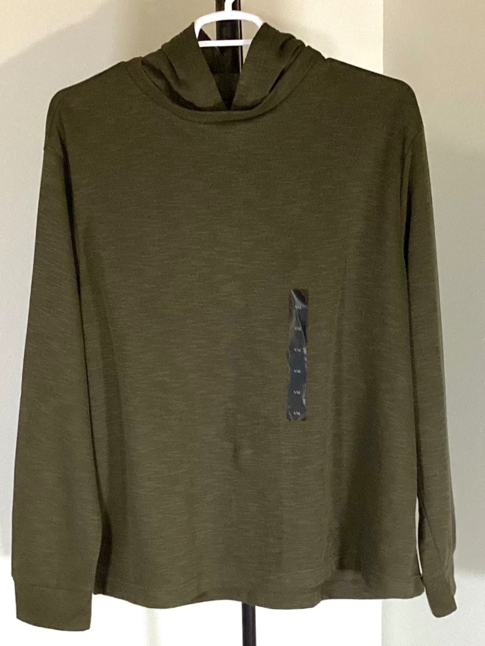 NWT Banana Republic Slub Double Knit Hoodie - XXL - Olive Green